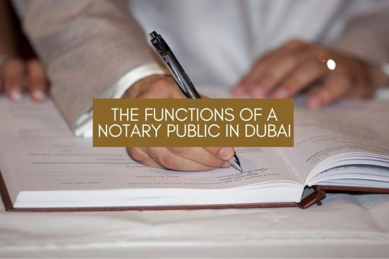 The Functions of a Notary Public in UAE