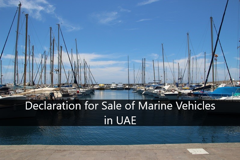 How to write a declaration for Sale of Marine Vehicles in UAE