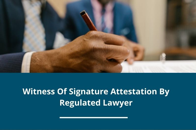 Witness Of Signature Attestation