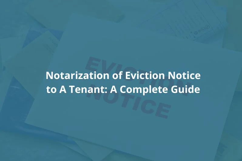 eviction notice notarized